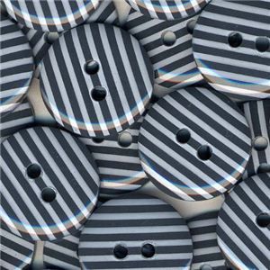 Stripe Button - Grey